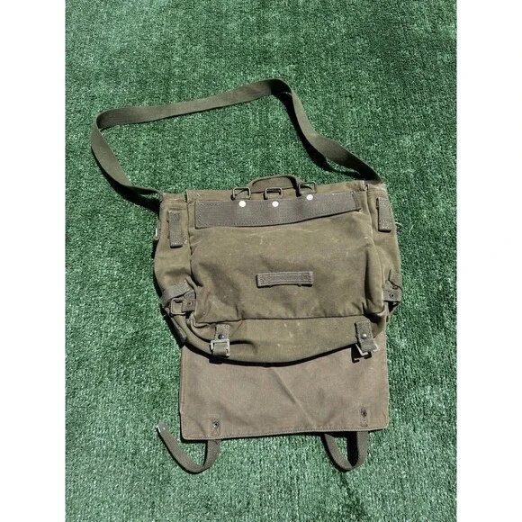 West German Combat Pack Large Musette Bag Bundeswehr Distressed 1961 Original